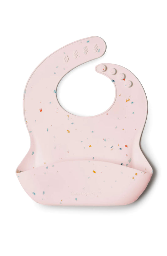 Silicone Bib - Confetti Blush