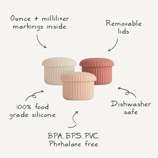 Silicone Baby Food Containers 3pk