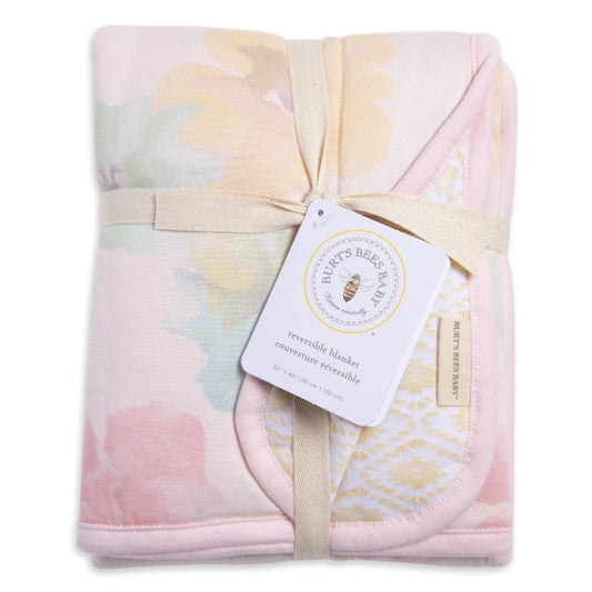 Morning Glory Organic Cotton Reversible Soft Baby Blanket