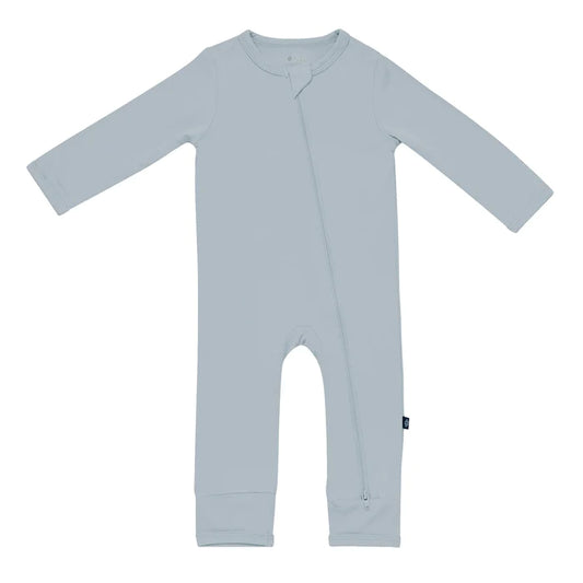 Zippered Romper in Fog