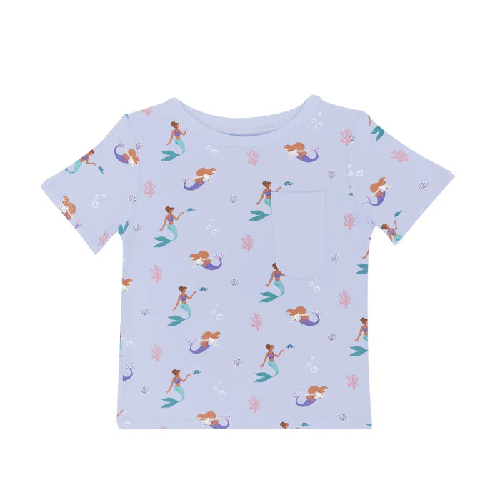 Toddler Crew Neck Tee in Mermaid