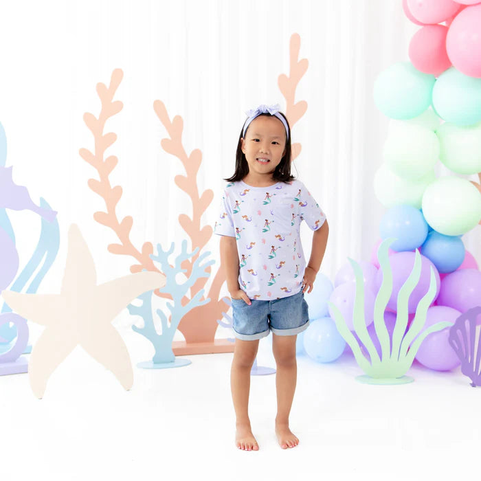 Toddler Crew Neck Tee in Mermaid