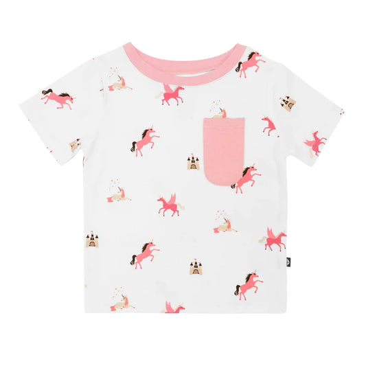Toddler Crew Neck Tee in Unicorn