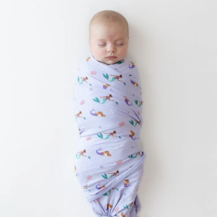 Swaddle blanket in Mermaid