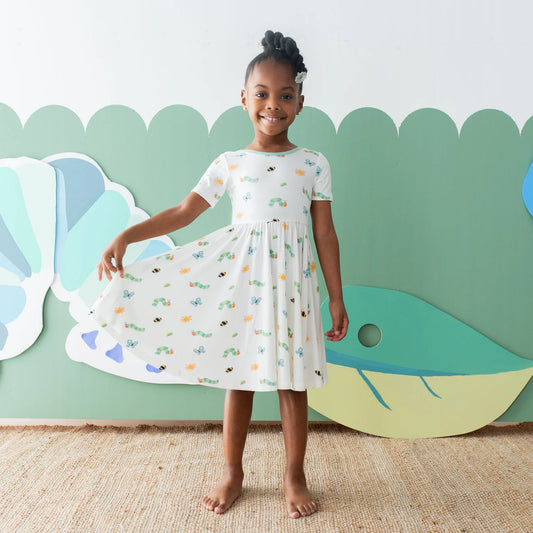 Twirl Dress in Caterpillar