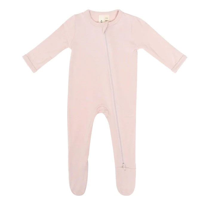 Zippered Footie in Blush