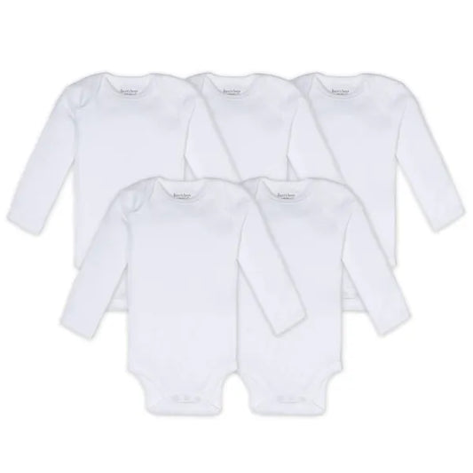 Bee Essentials Long Sleeve Bodysuit - 5 Pack