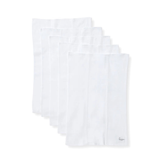 Bee Essential Set of 5 Burp Cloths Cloud