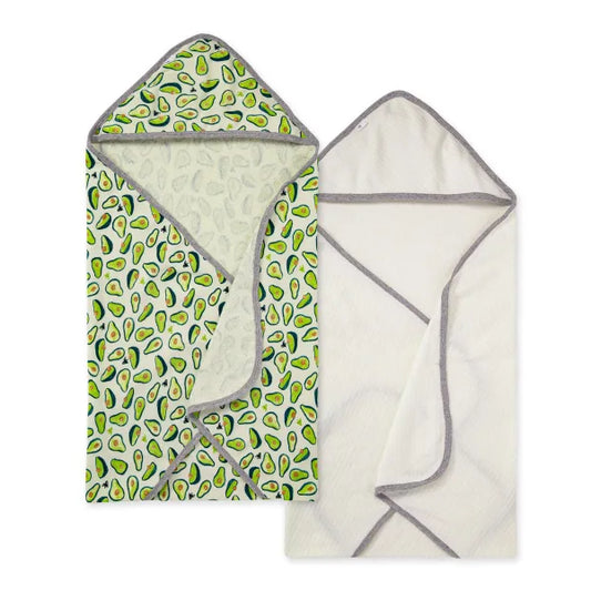 Set of 2 Avo-Crazy Hooded Towels