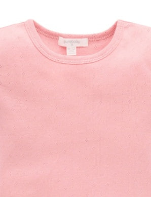 Pointelle Short Sleeve Tee