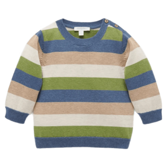 River Striped Jumper in Canal Stripe