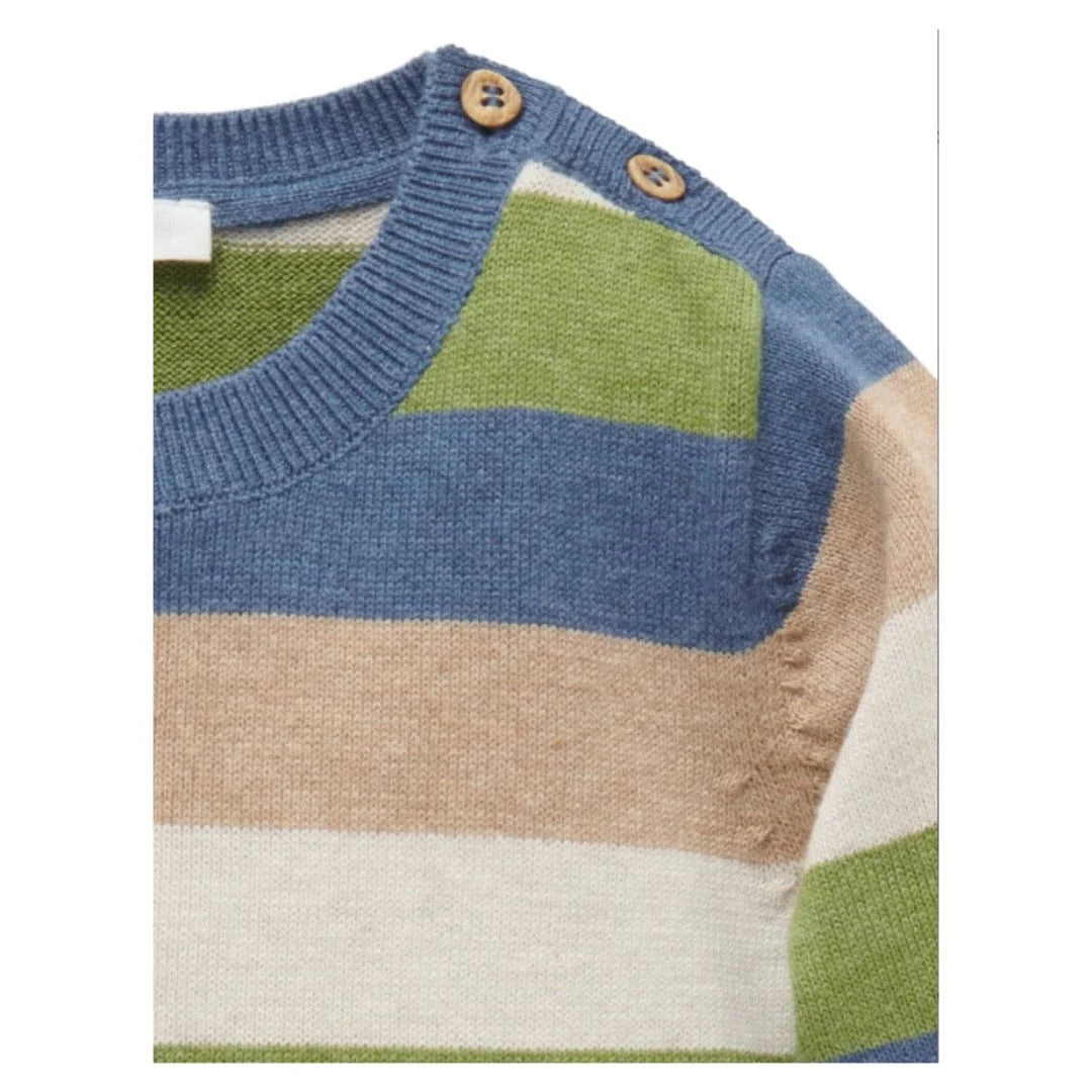 River Striped Jumper in Canal Stripe