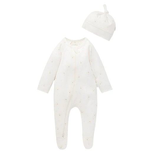 Zip Growsuit & Hat Set