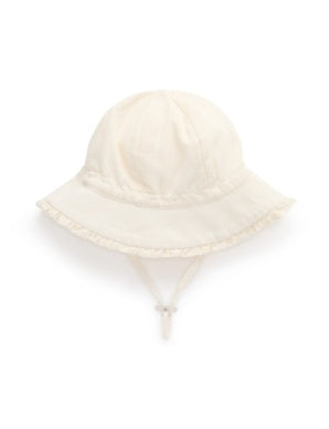 Ruffle Sun Hat in Cloud