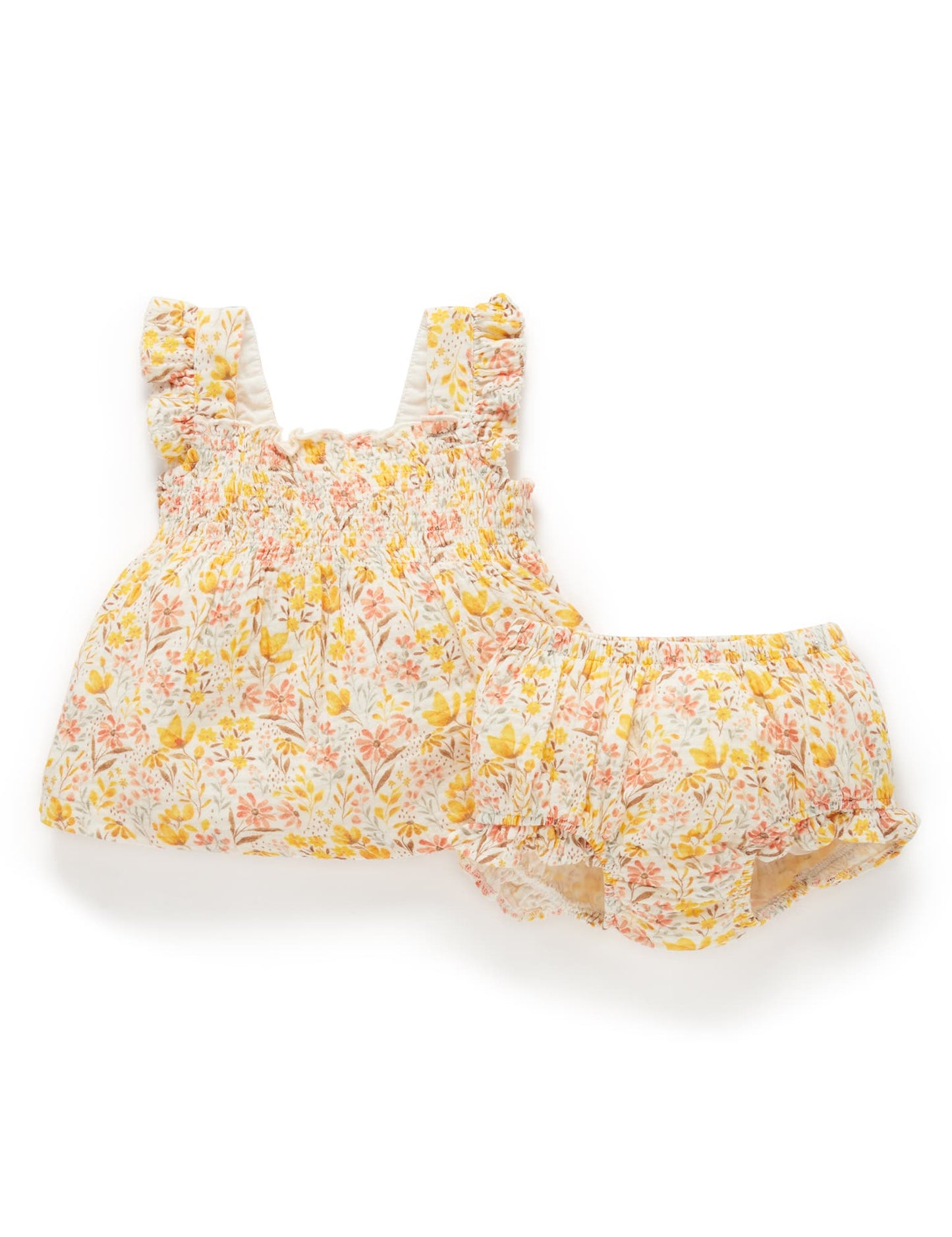 Shirred Set - Desert Flower Print