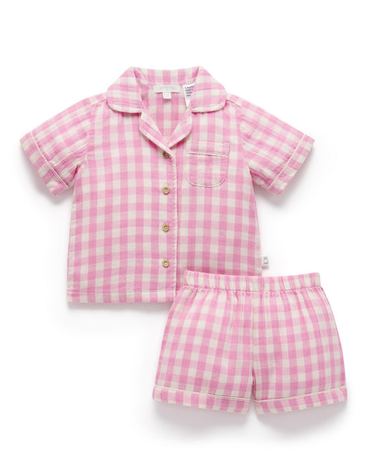 Short Crinkle PJ Set