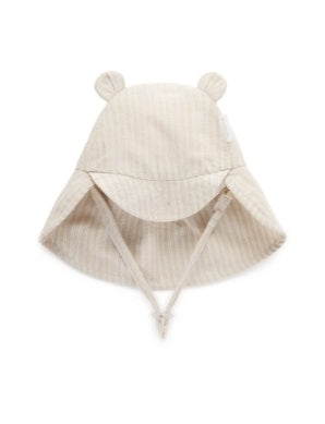 Linen blend Hat - Taco Stripe