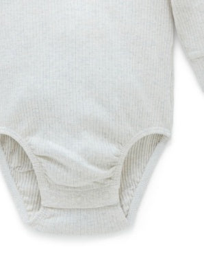 Rib L/SLV Henley Bodysuit