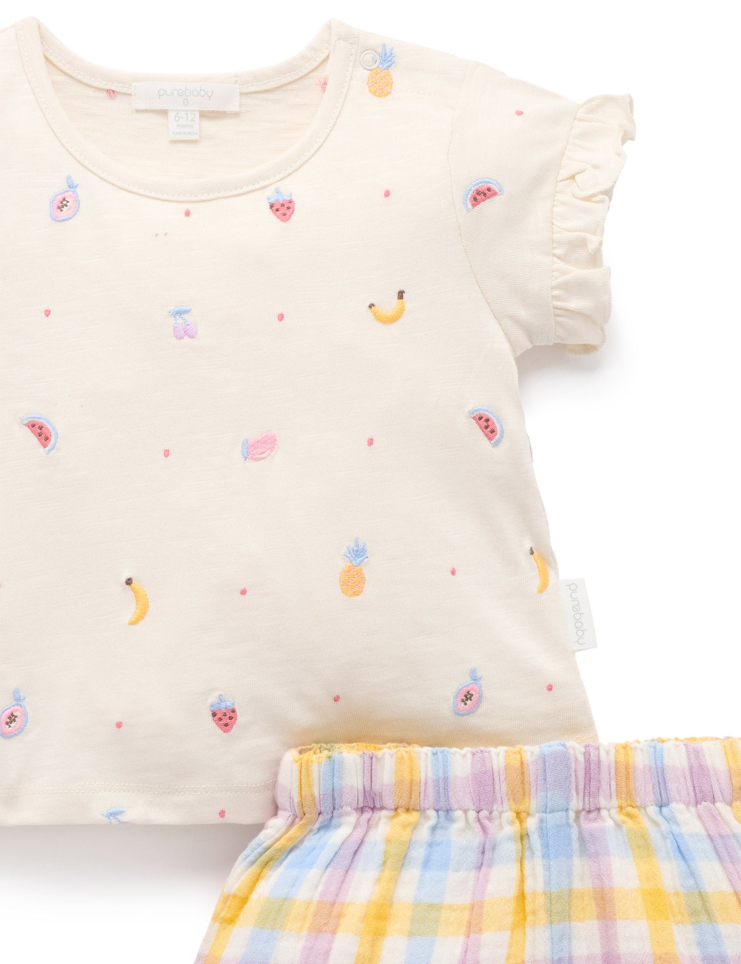 Fruity Set in Lila Check