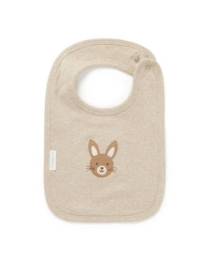 Animal Bib - Oatmeal Melange