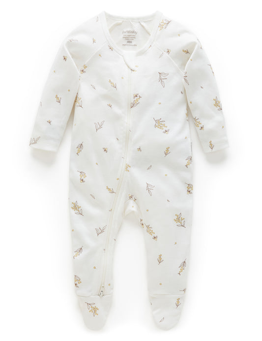 Vanilla Wattle Bee Zip Growsuit