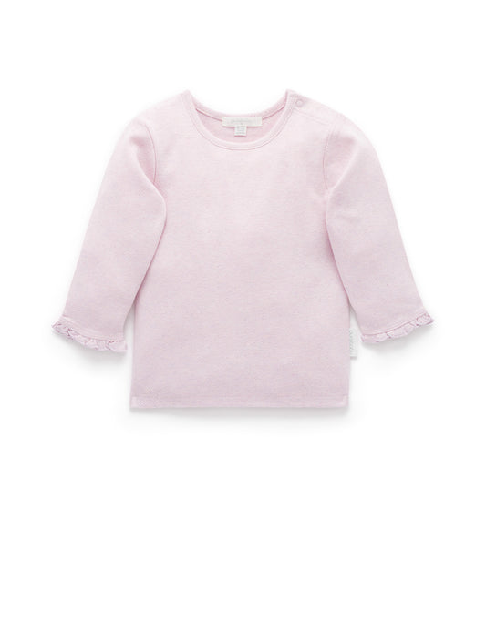 Pointelle Rib Layering Top