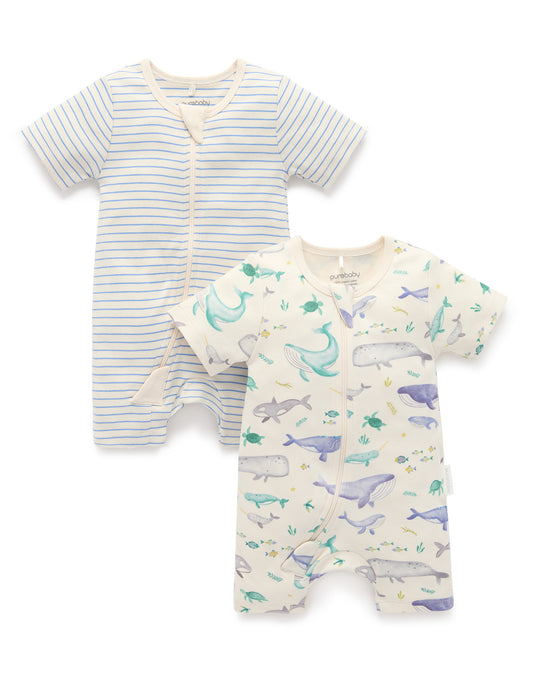 2 PK Whale Growsuit