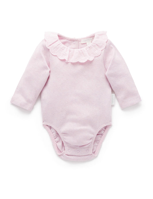 Ruffle Bodysuit in Primrose