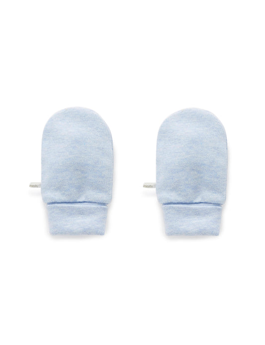 Scratch Mittens in Pale Blue