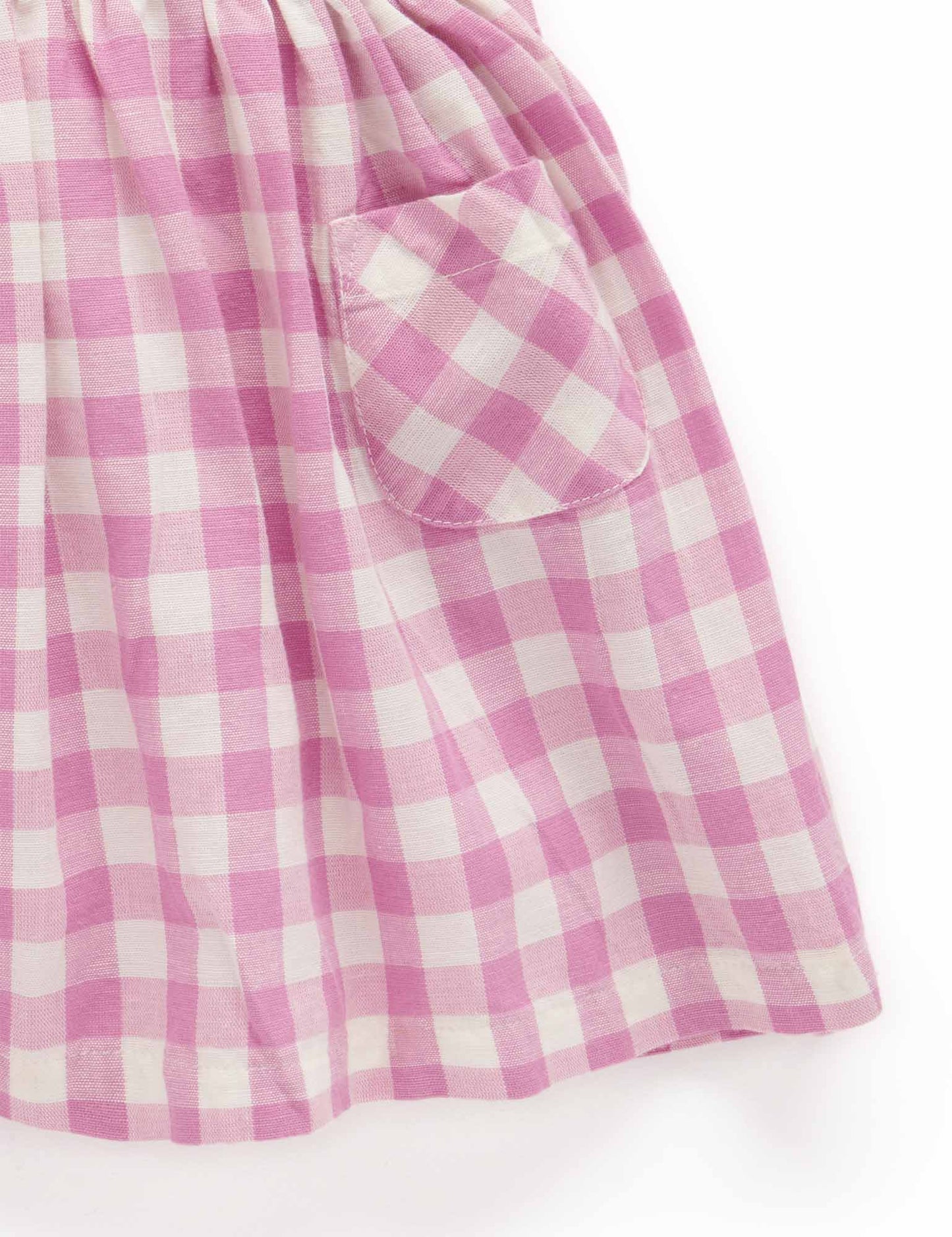 Gingham Pinnie - Fig