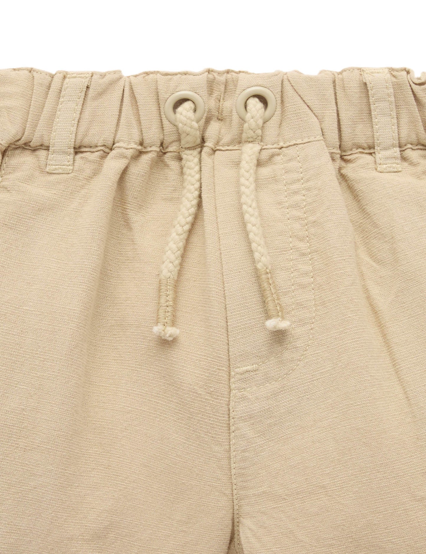 Linen Blend Short - Burrito
