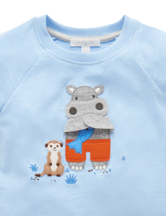 Interactive Happy Hippo Tee