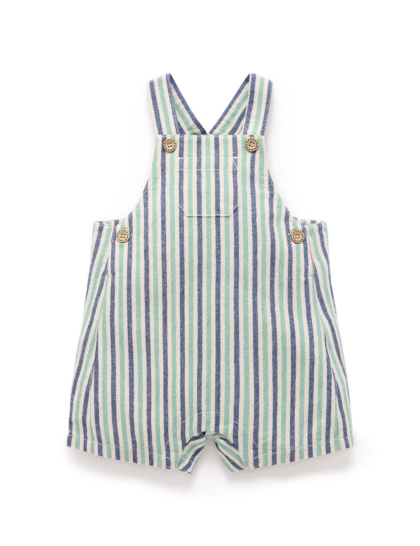 Striped Overalls in Iguana
