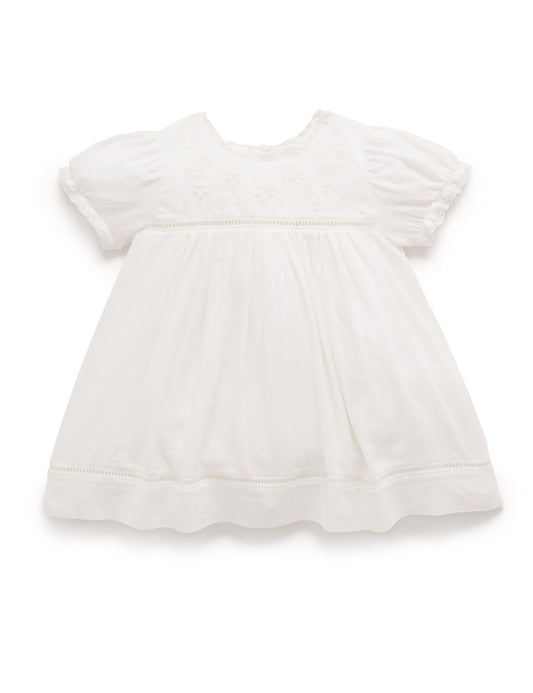 Vanilla Embroidered Dress