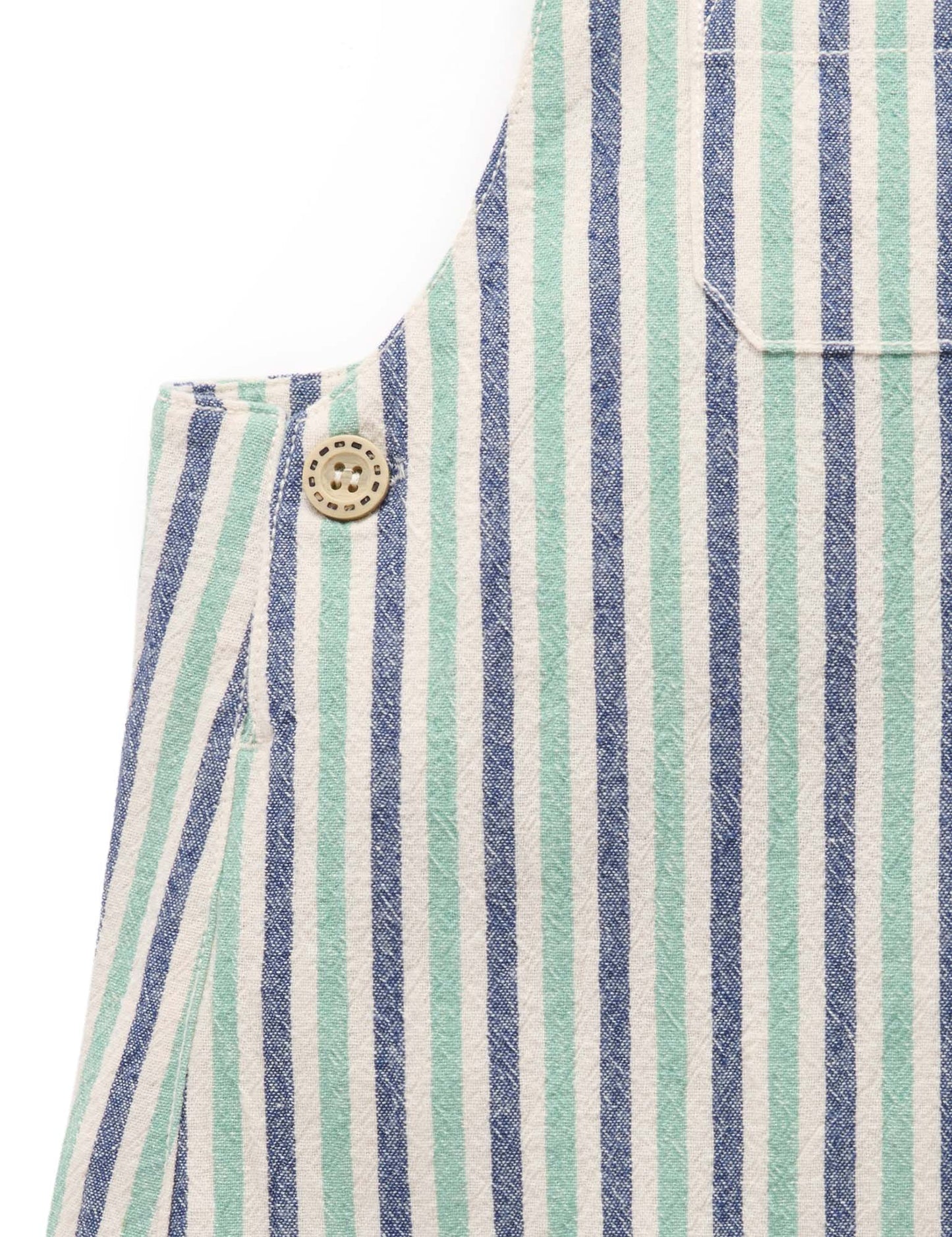 Striped Overalls in Iguana