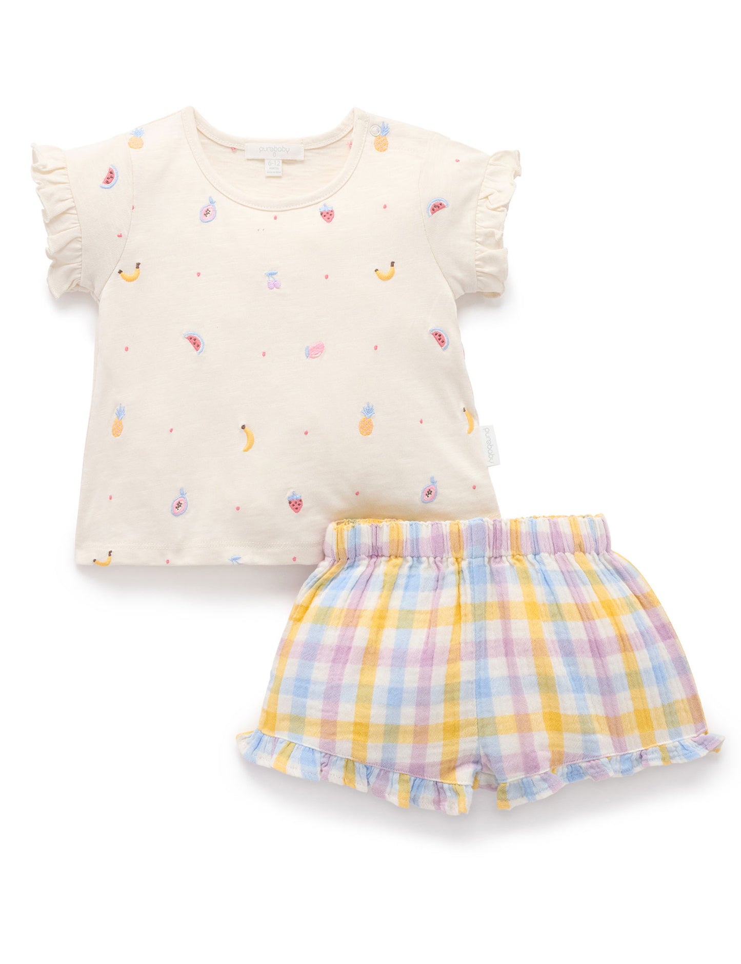 Fruity Set in Lila Check
