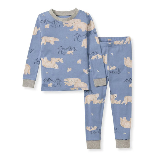 Polar Mountain PJ Set in Dusty Indigo