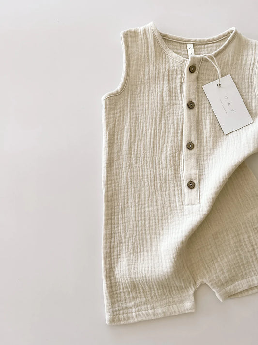 Muslin Romper - Ecru