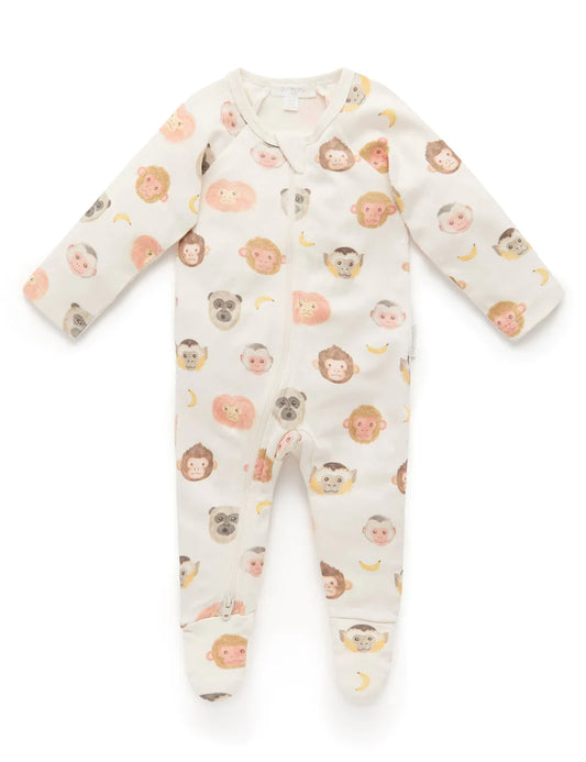 Printed Zip Growsuit