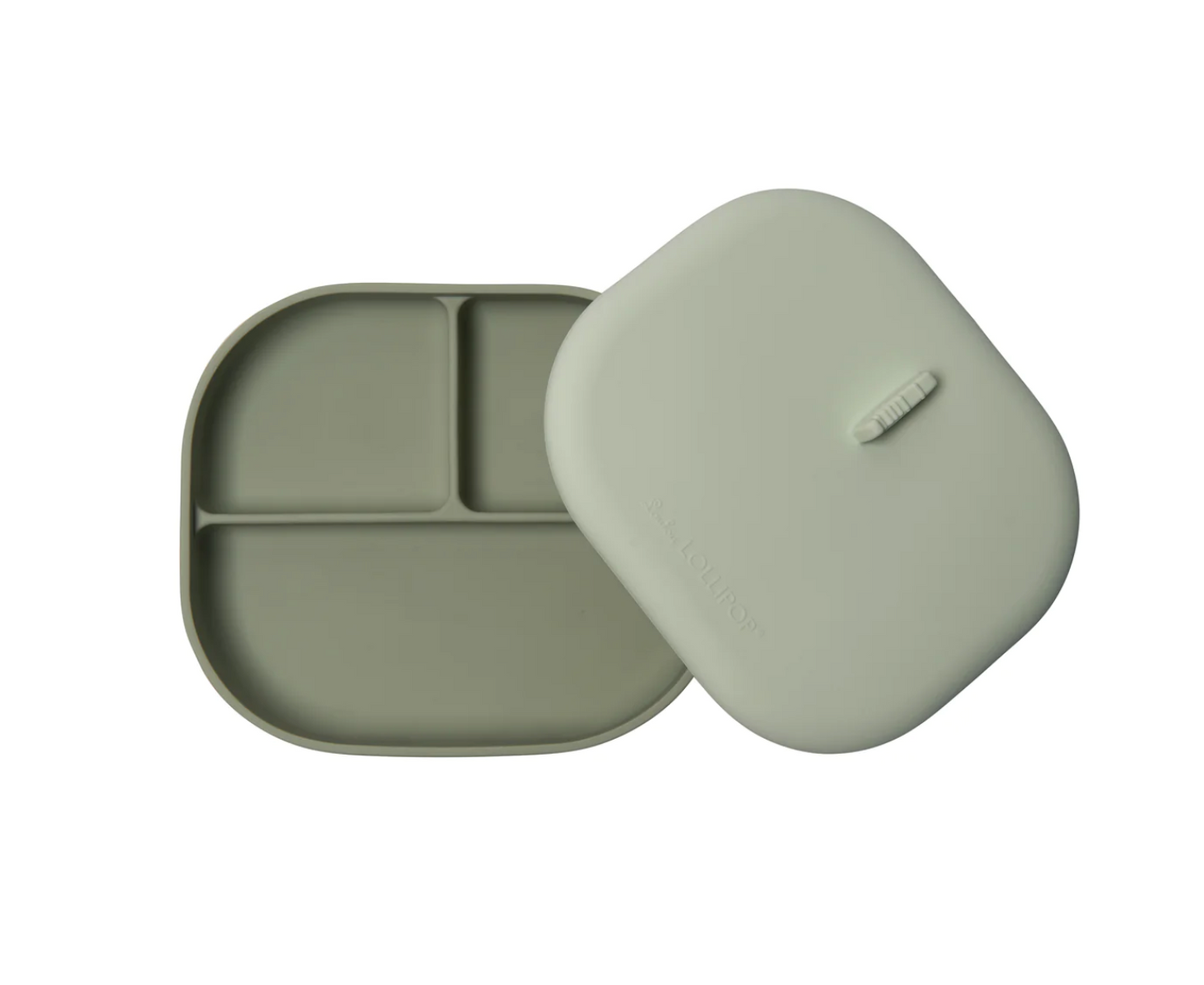 Silicone Divided Plate with Lid - Born To Be Wild