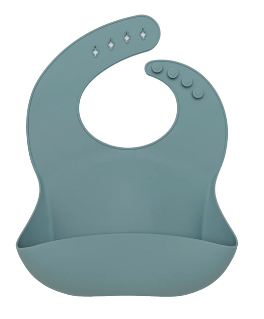 Silicone Bib - Slate