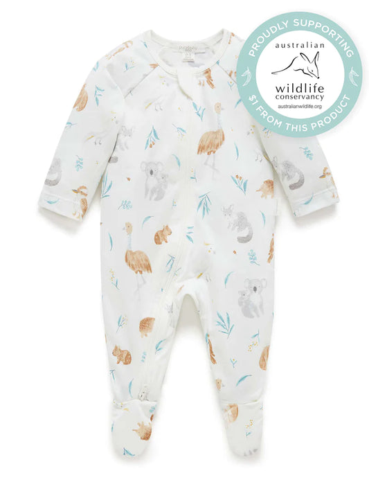 Eucalyptus Friends Zip Growsuit