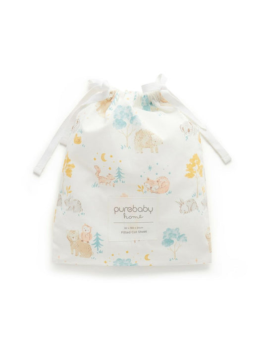 Poplin Printed Cot Sheet